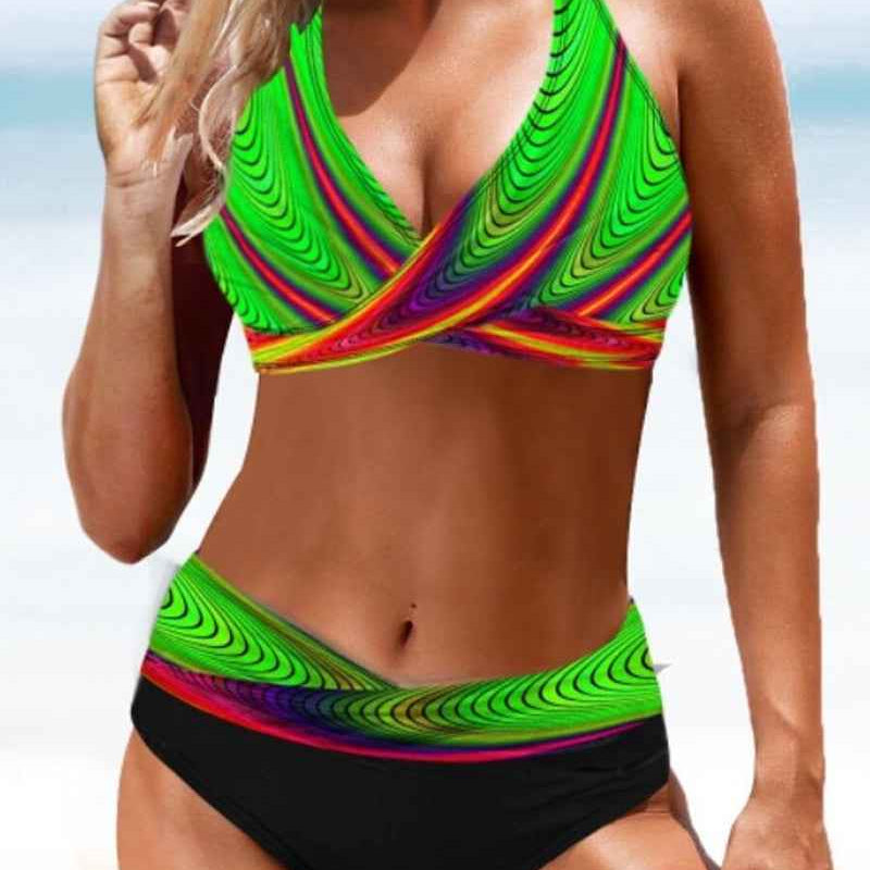 Eva - Fröhlicher farbiger Bikini
