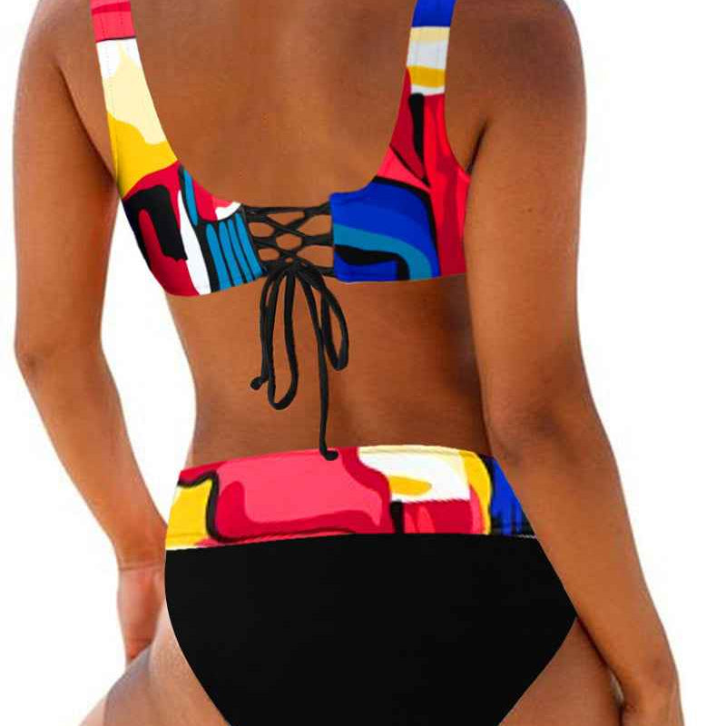 Eva - Fröhlicher farbiger Bikini