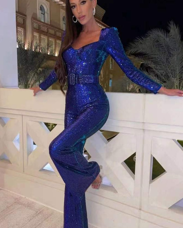 Elaine - Pailletten-Jumpsuit - - Jumpsuit - Concept Fashionlab Boutique