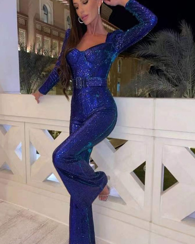 Elaine - Pailletten-Jumpsuit - - Jumpsuit - Concept Fashionlab Boutique
