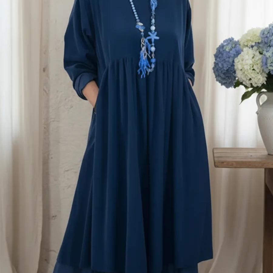 Mühelos bequemes Kleid Damen
