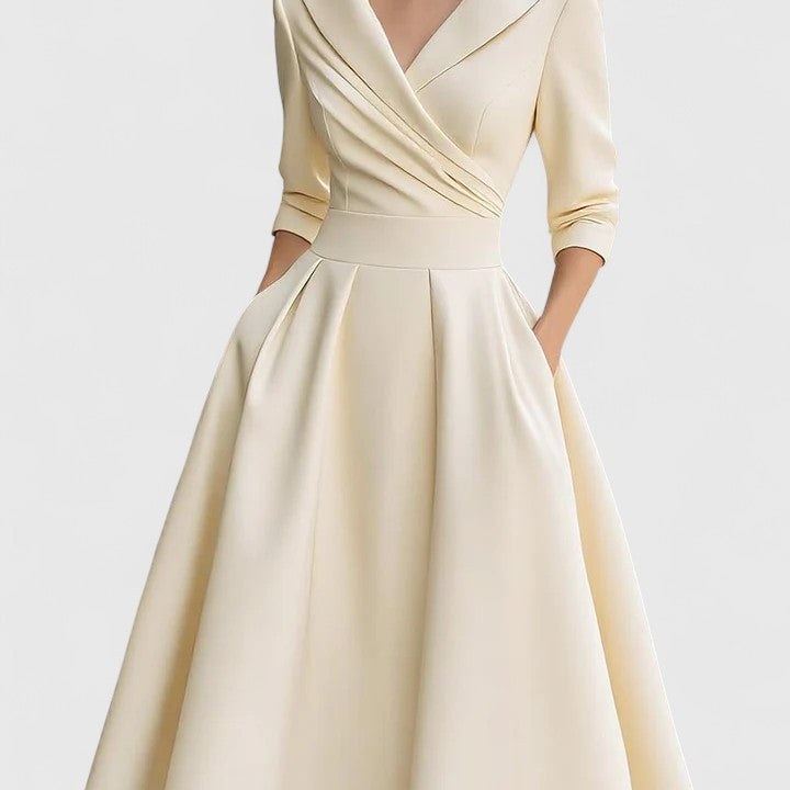 Damen Luxuriöses Midikleid für mühelose Eleganz