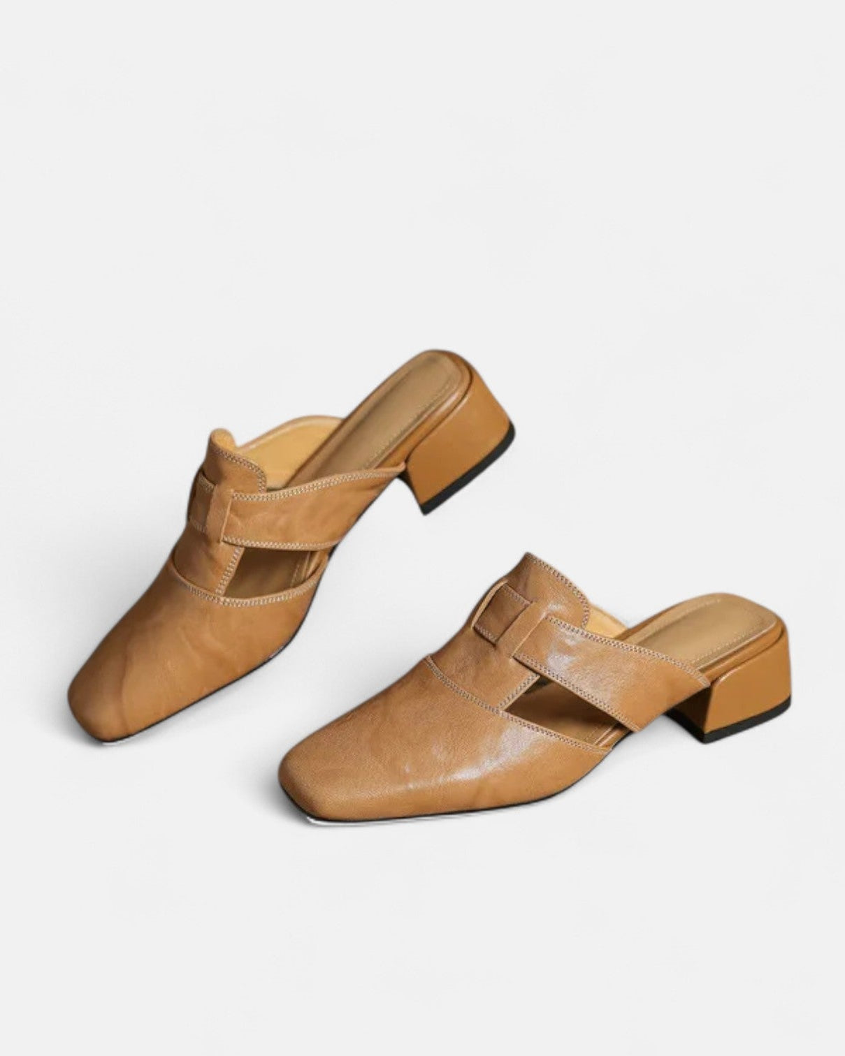 Damen Andie Elegante Ledersandalen – Zeitloser Stil und - Aprikose - Damen > Sandalen - Concept Fashionlab