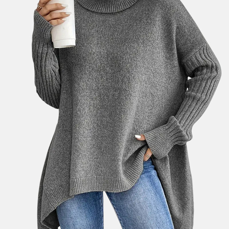 Kuscheliger Langarm-Rollkragenpullover
