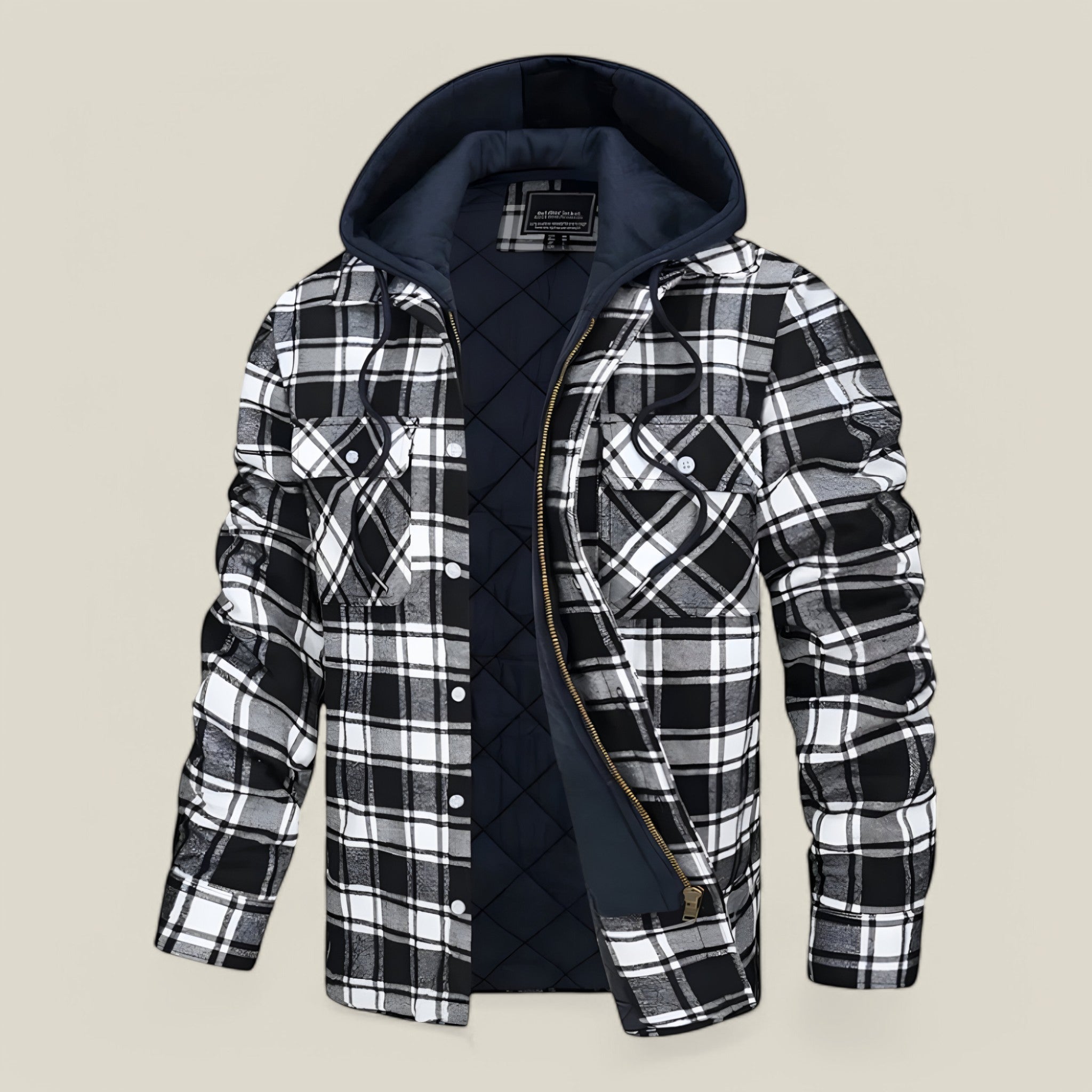 Kapuzenjacke mit Knöpfen