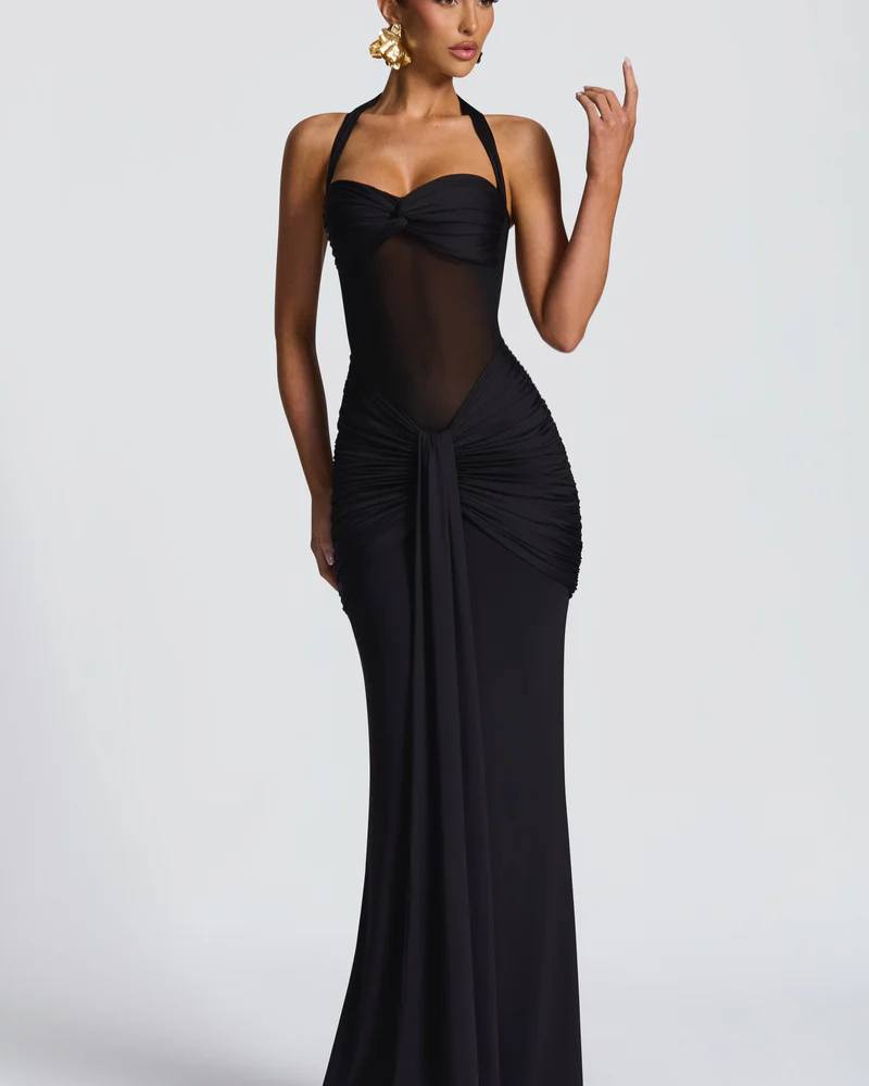 Hourglass Gown — Glamorous Silhouette & Elegant Detailing - - Maxi Dress - Concept Fashionlab