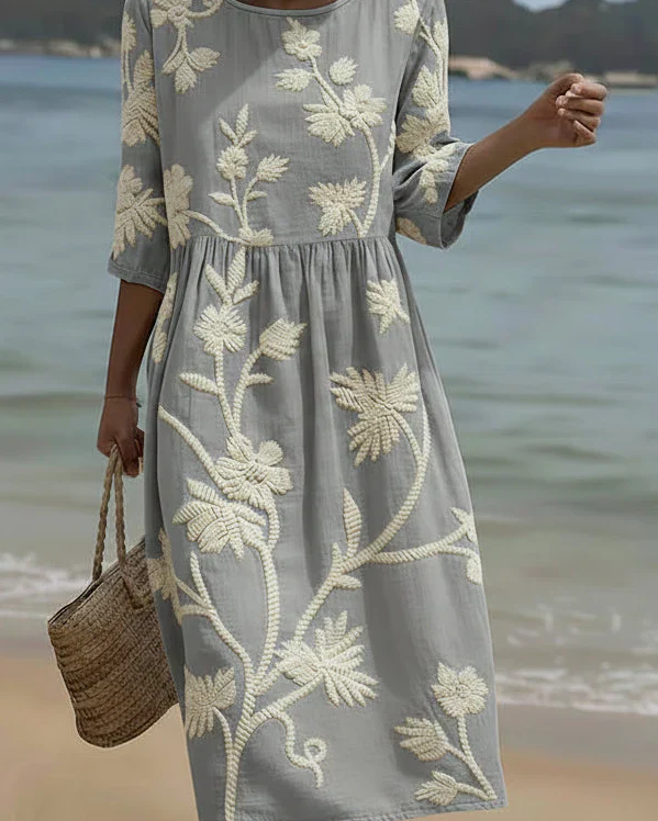 Sydney | Elegantes Blumenkleid - - Dress - Cow Clothing