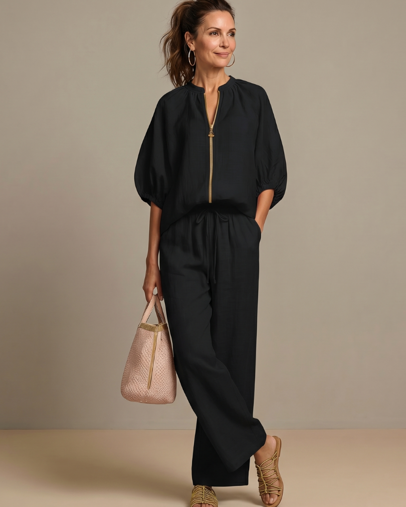 Sabrina | Jacken-Oberteil-Set - - - Cow Clothing