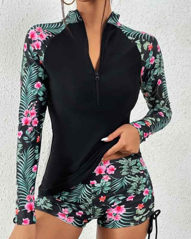 Sariah | Schickes Langarm-Tankini-Set für stilvolle Bademode