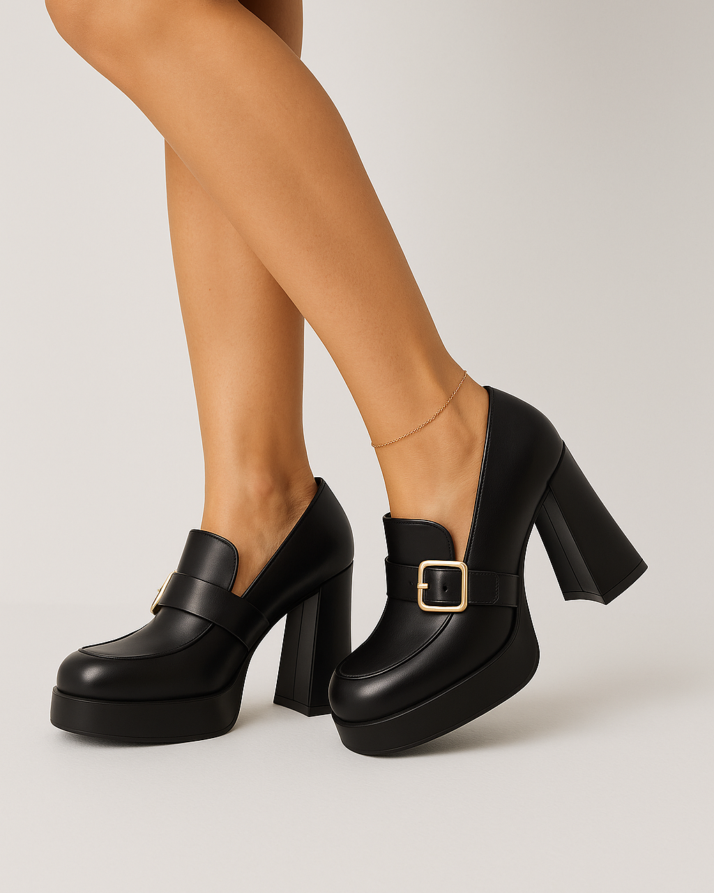 Damen Pumps mit Schnalle - Rot - Damen > Sandalen > Absatz - Concept Fashionlab