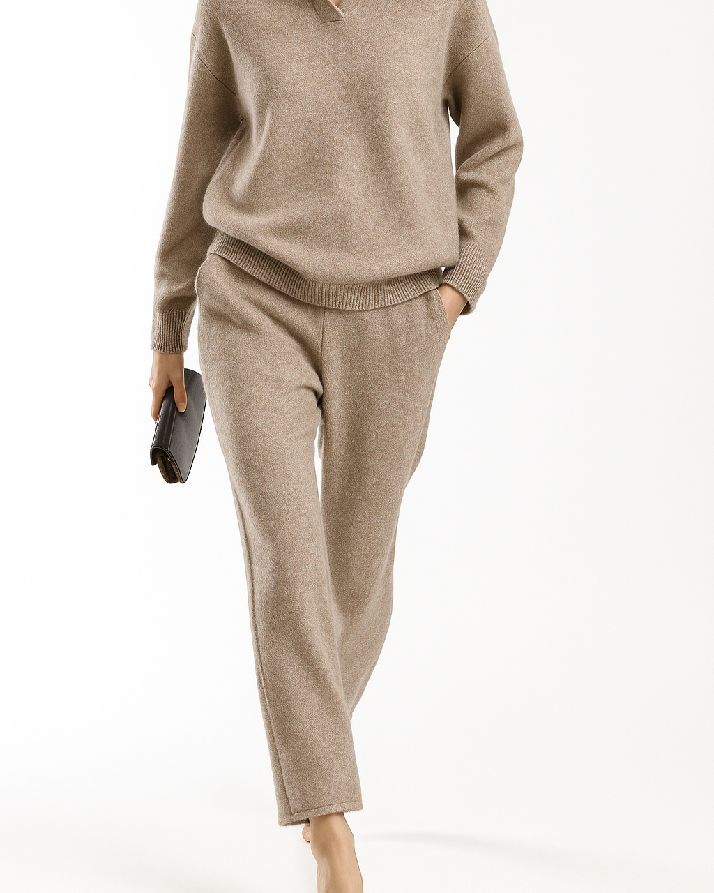 Polo-Strick-Set – müheloser Stil, ganztägiger Komfort - - Two-Piece Set - Concept Fashionlab
