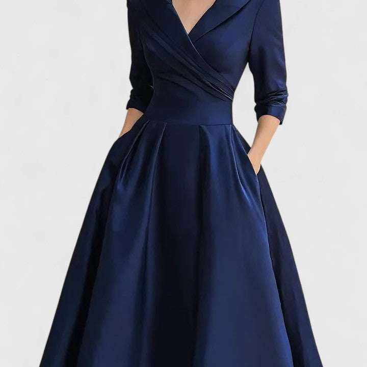 Damen Luxuriöses Midikleid für mühelose Eleganz