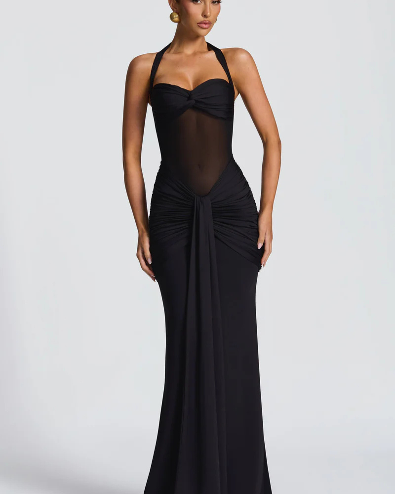 Hourglass Gown — Glamorous Silhouette & Elegant Detailing - - Maxi Dress - Concept Fashionlab