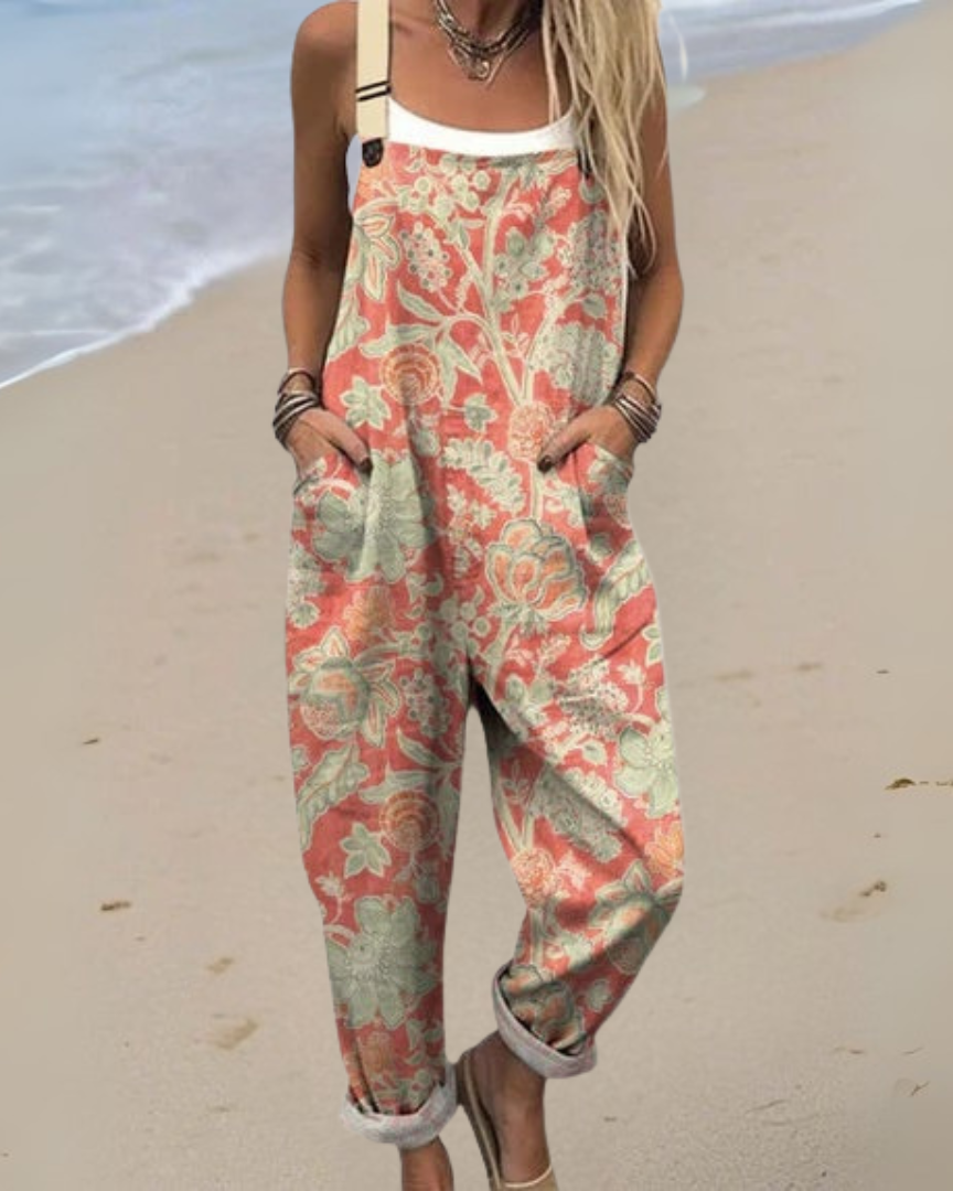 Ellis – Vintage-Blumenkleid - Overall - - Cow Clothing