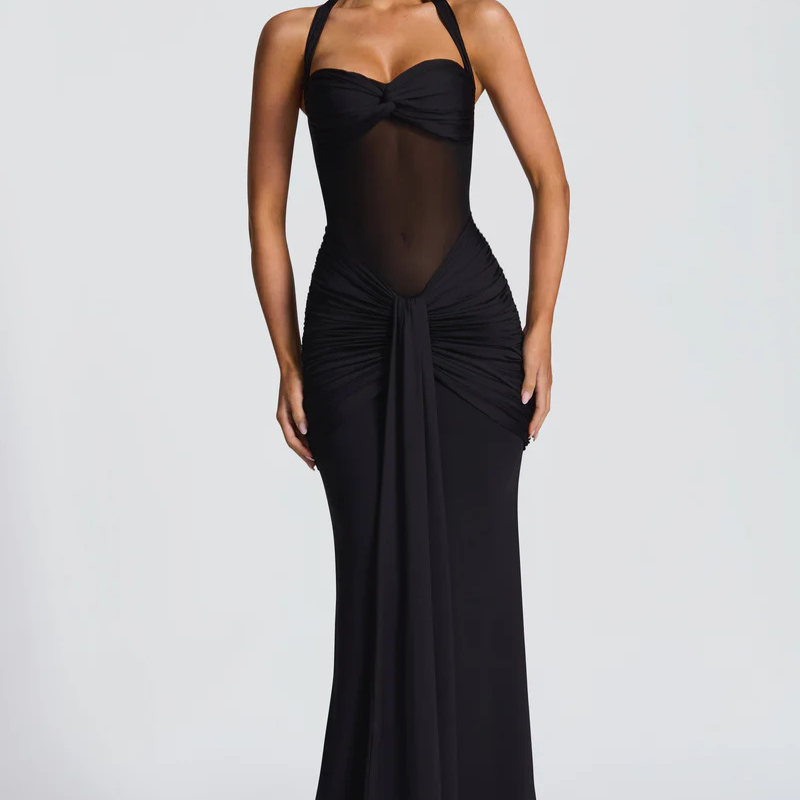 Sirene Stundenglas-Abendkleid - Schwarz - Gown - Concept Fashionlab Boutique