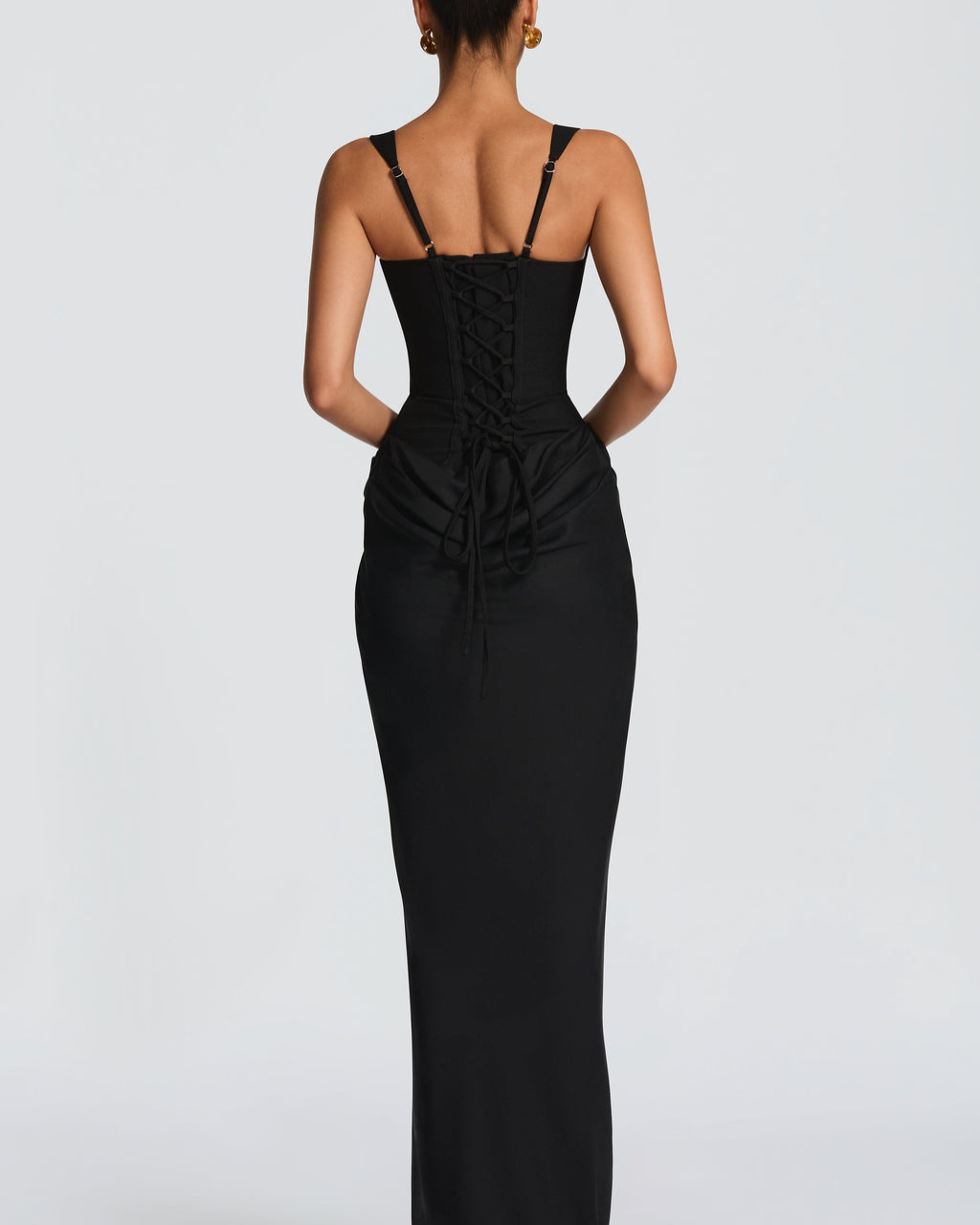 Hourglass Maxi Kleid — Skulpturierte Silhouette, Müheloser Stil - - Maxi Dress - Concept Fashionlab