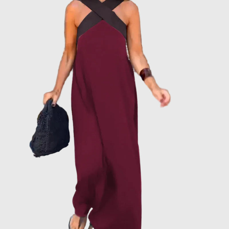 Elegantes fließendes Maxikleid