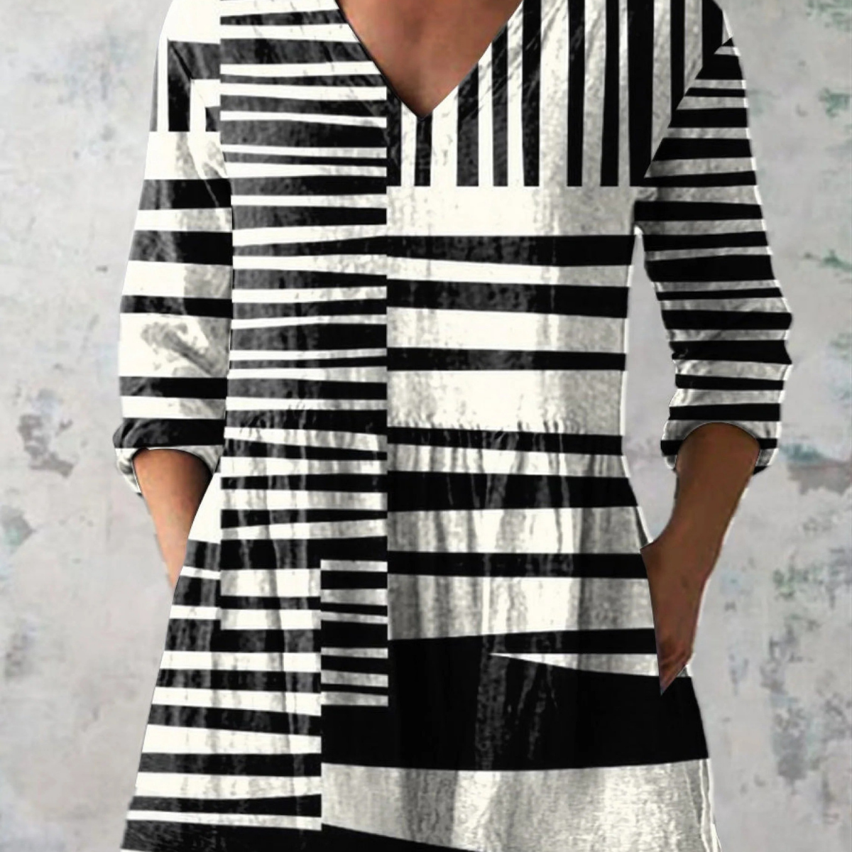 Sophie | Lange Bluse mit V-Ausschnitt