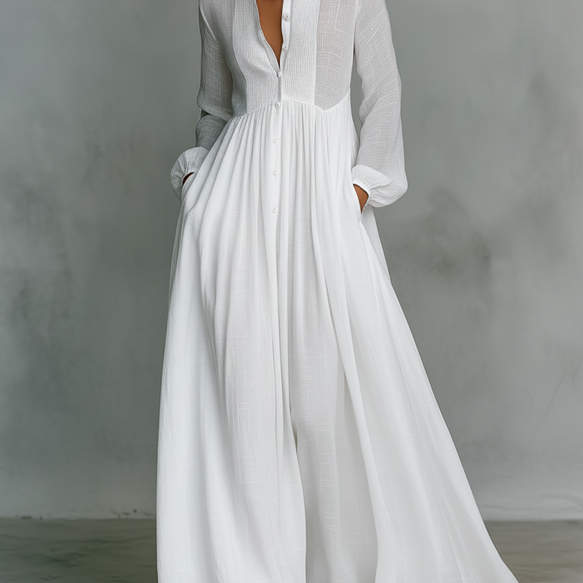 Mühelose Eleganz Maxikleid