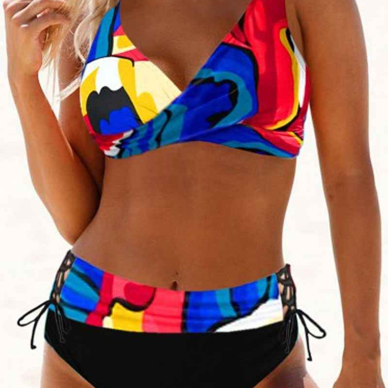 Eva - Fröhlicher farbiger Bikini