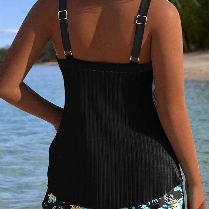 Muse® | Gestreifter Tankini mit zweigeteiltem Strandunterteil