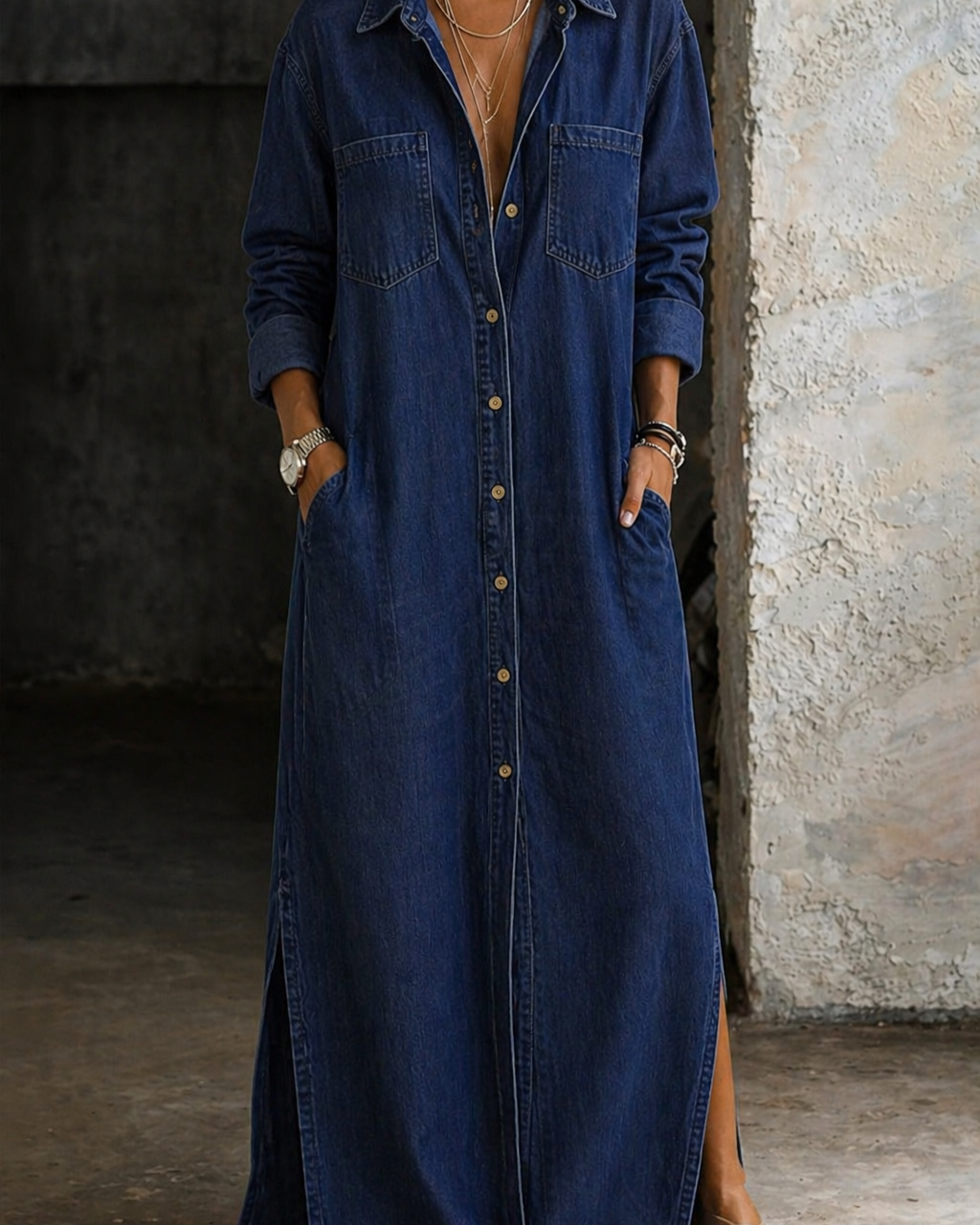 Delana | Button-Down-Kleid - - Dress - Hazel & Mae