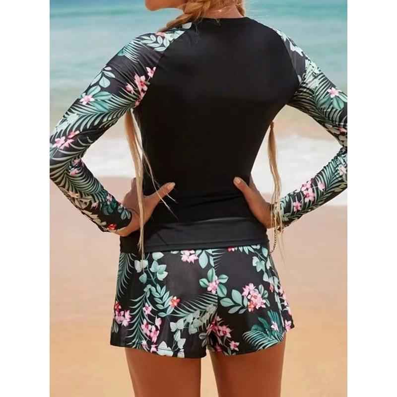 Noa Langarm-Zweiteiliger Surf-Badeanzug – Sonnenschutz, flexibel, wellenbereit