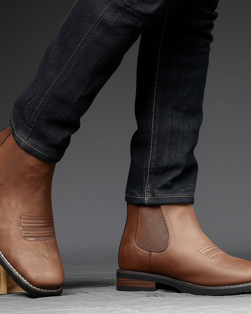 Alltagslederstiefel - - Boots - Concept Fashionlab Boutique