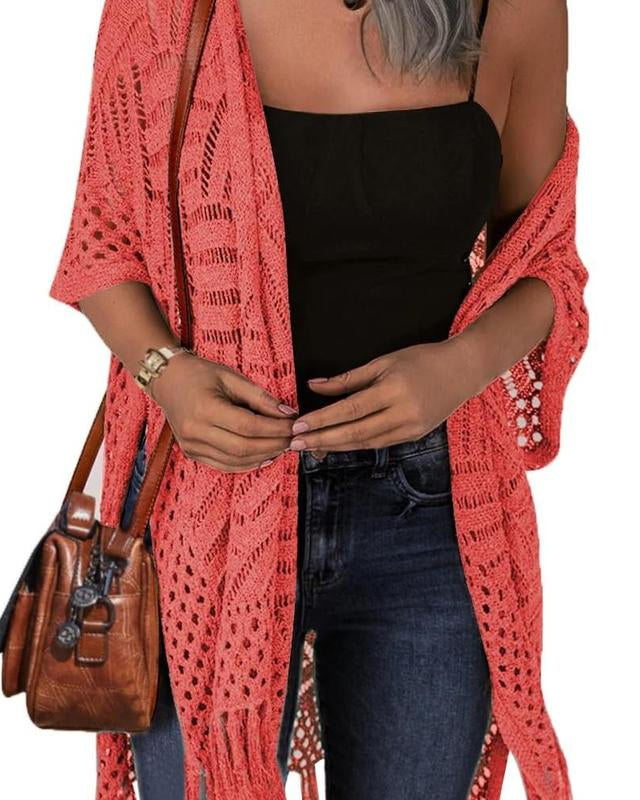 Cozy Summer Hollow-Out Tassel Outerwear - - Outerwear - Concept Fashionlab