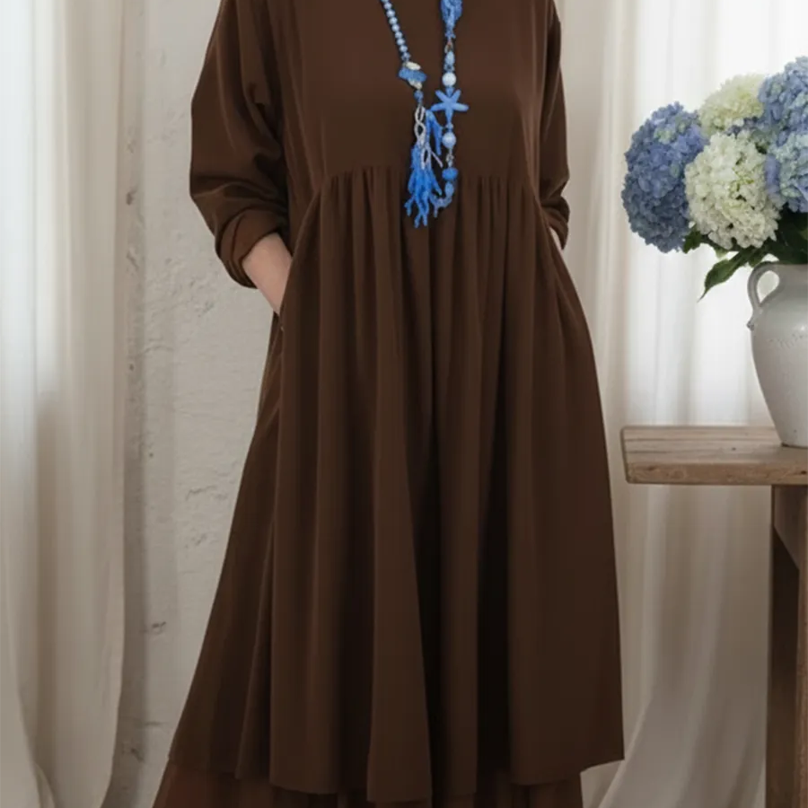 Mühelos bequemes Kleid Damen