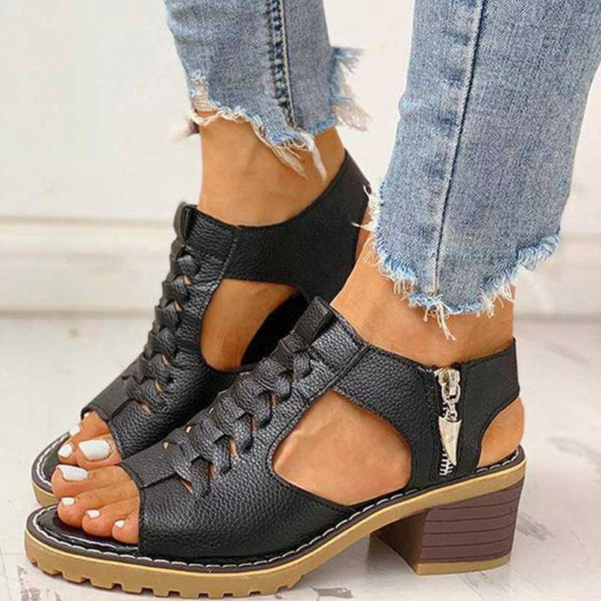 Glamouröse High-Heel-Sandalen Damen - Schwarz - Damen > Sandalen - Concept Fashionlab