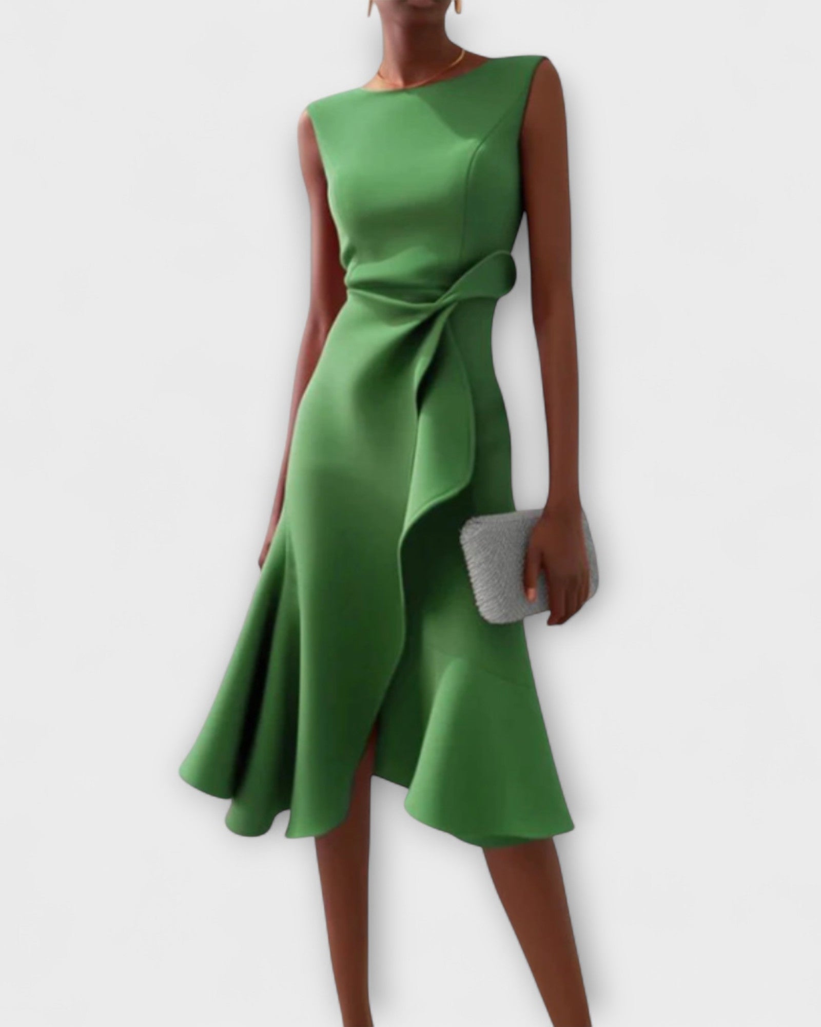 Darlene | Elegantes Midikleid - Grün - - Cow Clothing