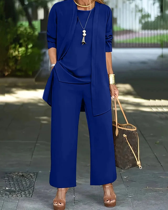 Kaevia™ – 3-teiliges Lounge-Set in lockerer Passform - Blau - Sets - Anna & Rose Tampa