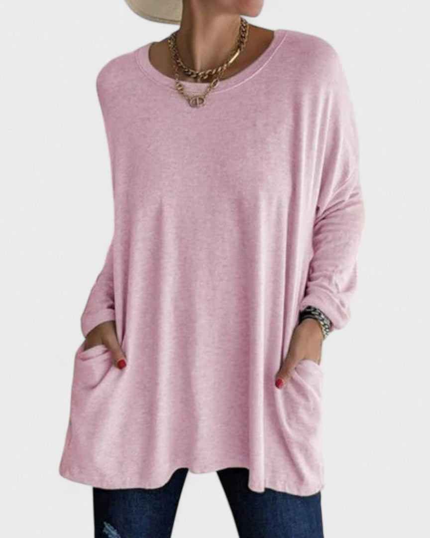 Bluse mit entspannter Passform Damen - Rosa - Damen > Blusen - Concept Fashionlab