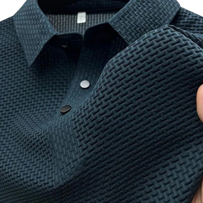 Herren Fleckenabweisendes Seiden-Poloshirt
