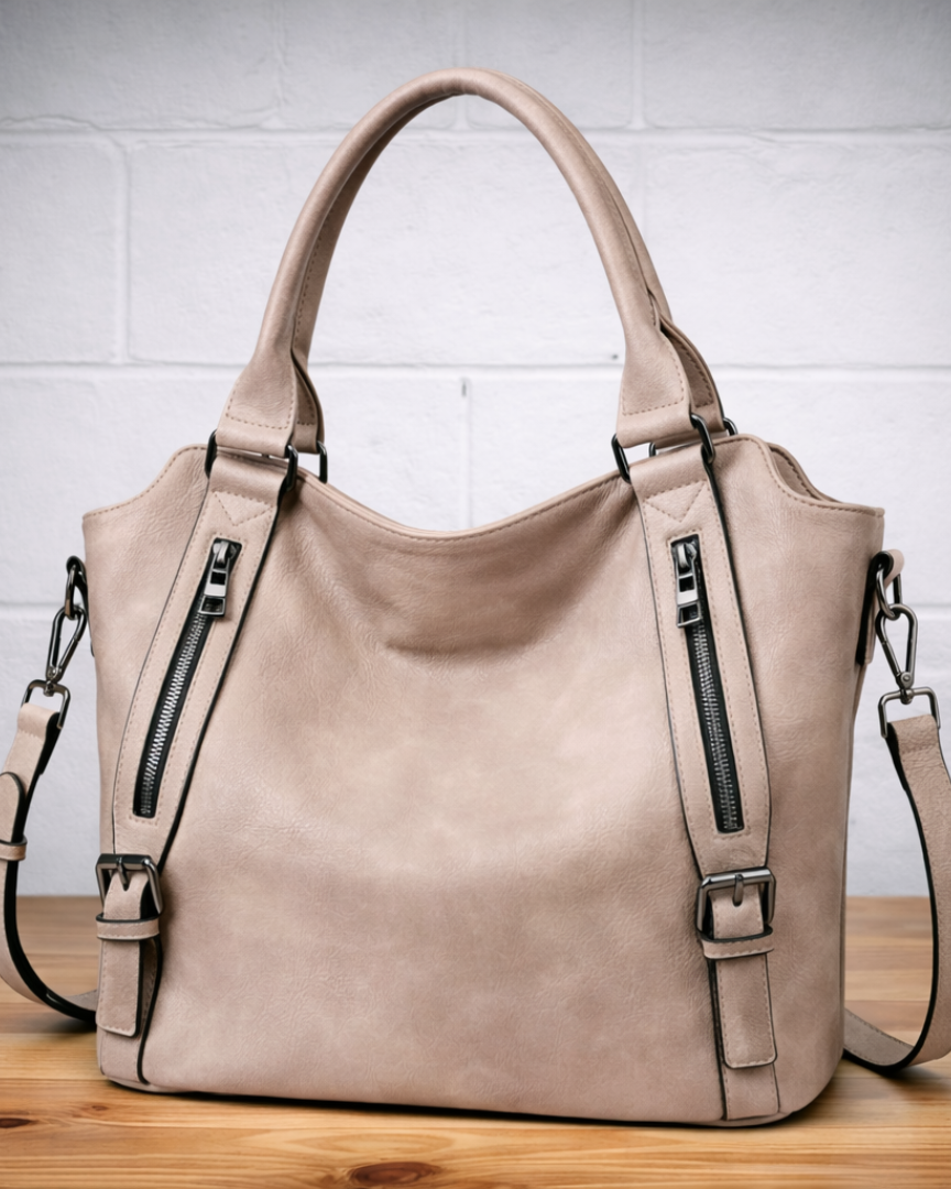 Deine Alltags-Tasche – auf die du dich immer verlassen kannst. Damen - Haferfarbe - Damen > Taschen - Concept Fashionlab
