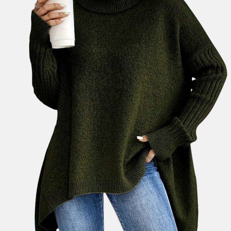 Kuscheliger Langarm-Rollkragenpullover
