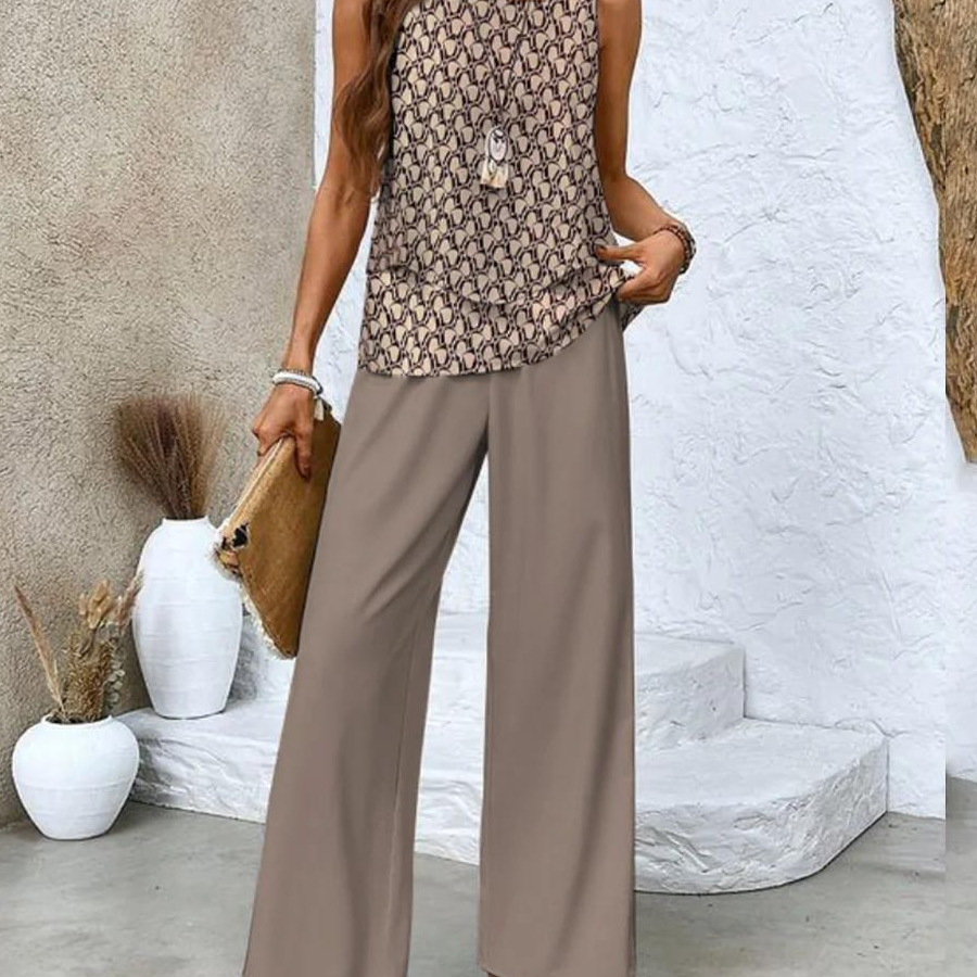 Nora™ – Elegantes zweiteiliges Sommerset - Braun - - Cow Clothing