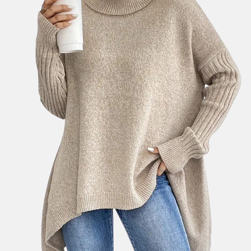 Kuscheliger Langarm-Rollkragenpullover