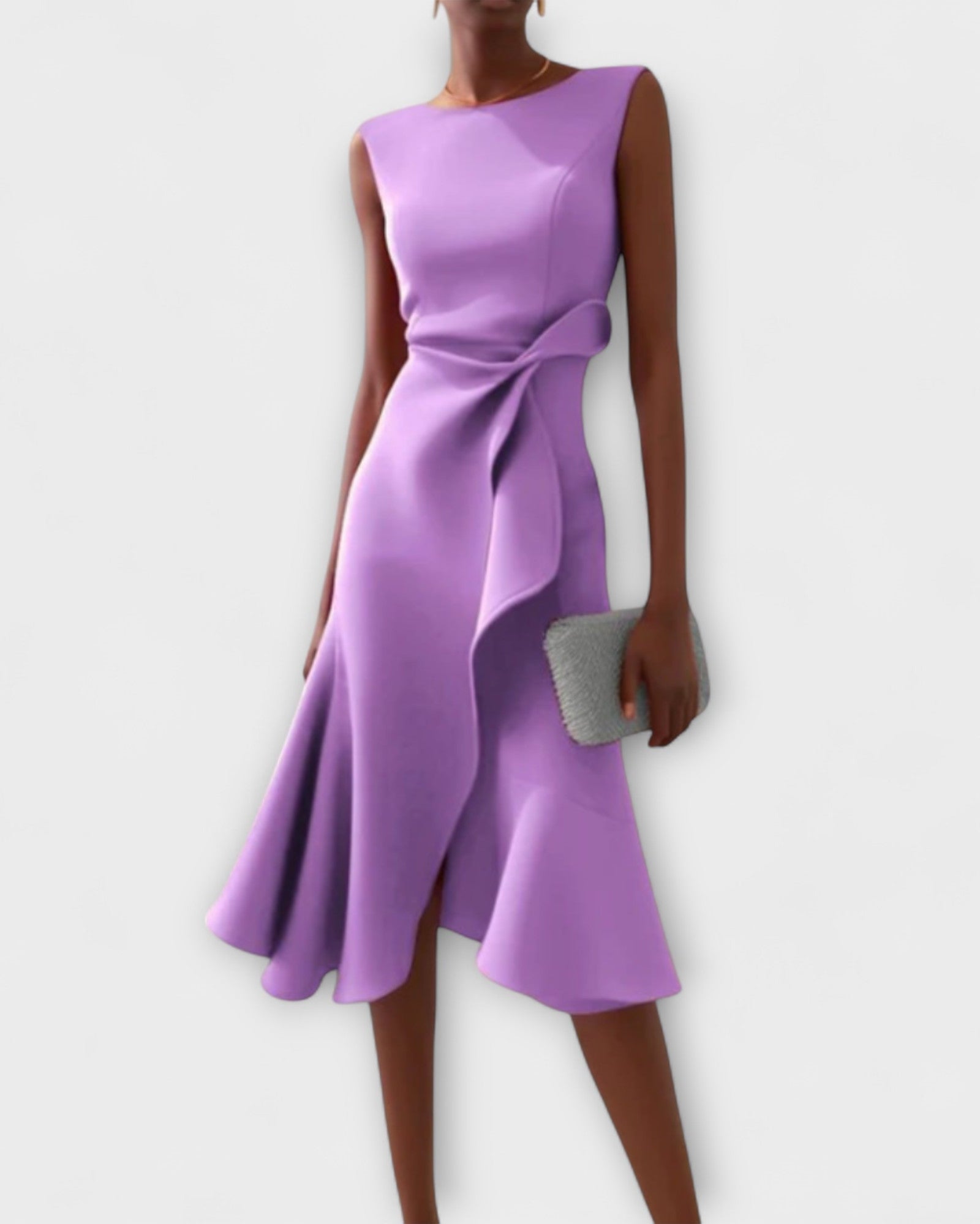 Darlene | Elegantes Midikleid - Lila - - Cow Clothing