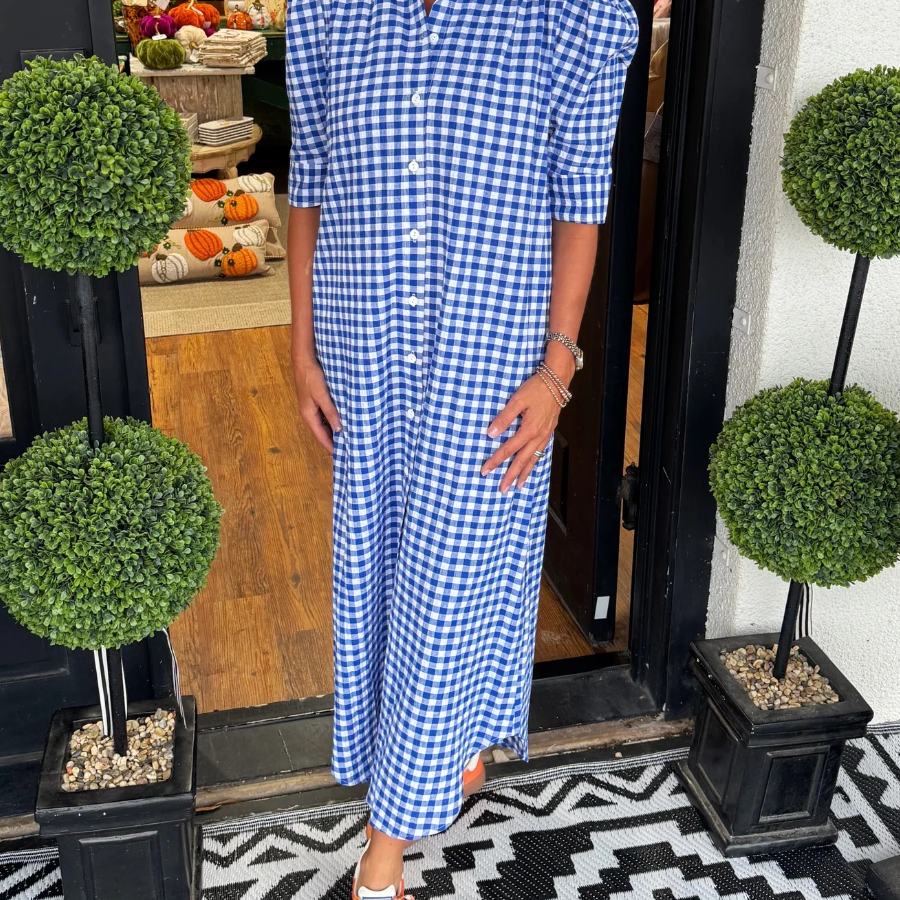 Deva | Klassisches Gingham-Kleid