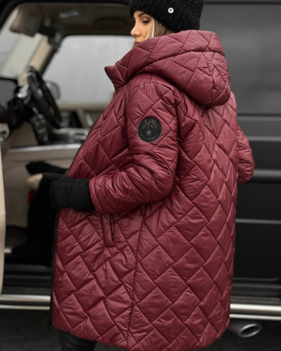 Damen Vera Kapuzen-Steppmantel - - Damen > Mäntel - Concept Fashionlab