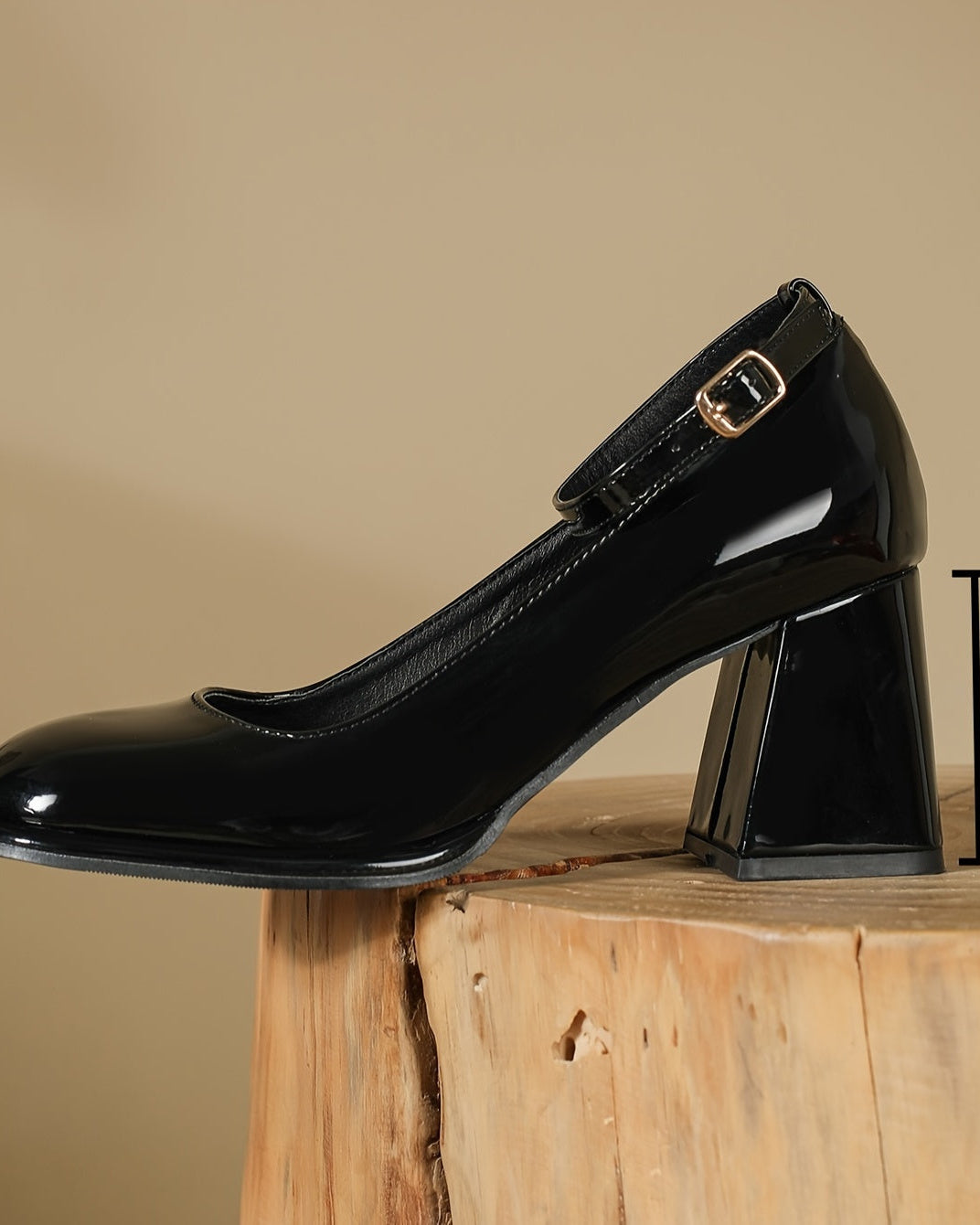 Damen Celeste Patentleder-Riemchenpumps – Schlanker, glänzender - - Damen > Sandalen > Absatz - Concept Fashionlab