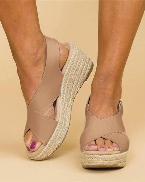 Orthopädische Sandalen – ganztägiger Komfort und überlegene Unterstützung Damen - Beige - Orthopedic Sandals - Concept Fashionlab