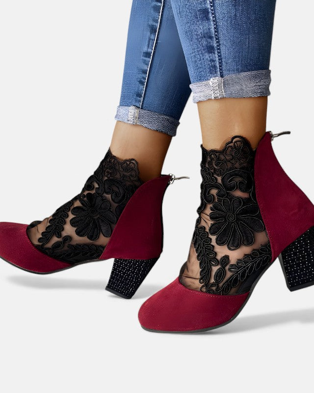 Damen Modische, atmungsaktive orthopädische High-Heels für - Rot - Damen > Sandalen > Orthopädisch - Concept Fashionlab