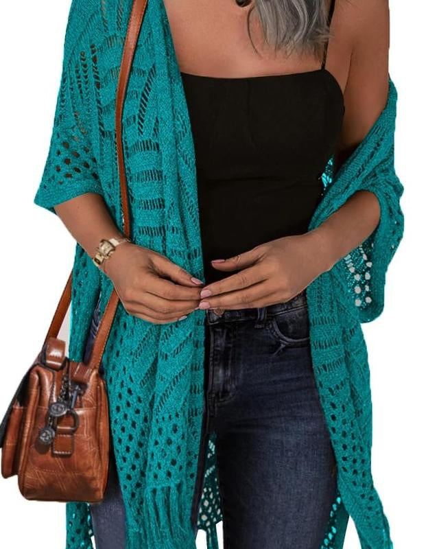 Cozy Summer Hollow-Out Tassel Outerwear - - Outerwear - Concept Fashionlab