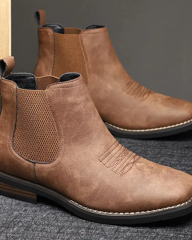 Alltagslederstiefel - Braun - Boots - Concept Fashionlab Boutique