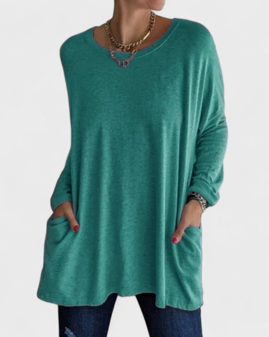 Bluse mit entspannter Passform Damen - Hellgrün - Damen > Blusen - Concept Fashionlab