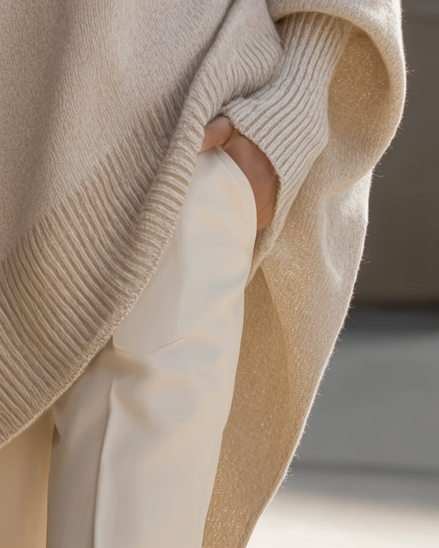 Mandy – Stylish Effortless Elegance Oversized Poncho - - Poncho - Concept Fashionlab