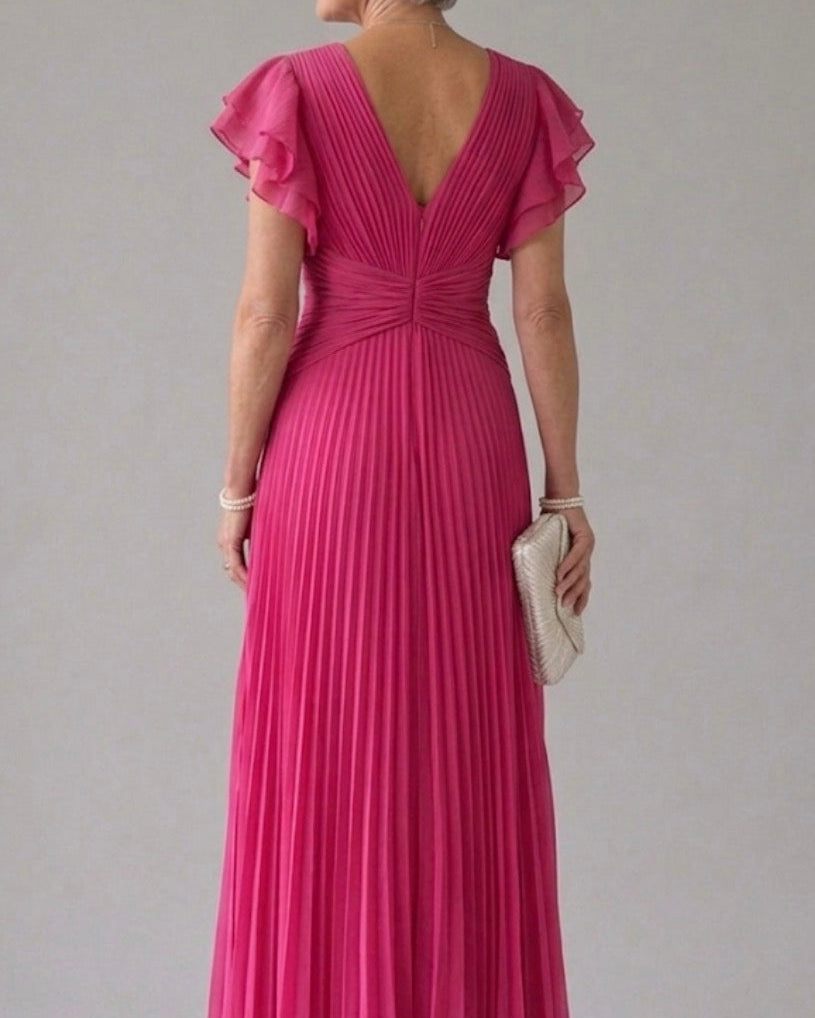 Plissiertes Abendkleid - - Invitato al matrimonio - DUUWE
